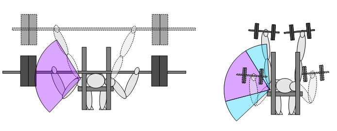 distensioni su panca con bilanciere e con manubri